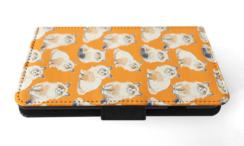 FLIP CASE FOR SAMSUNG GALAXY|CUTE RAGAMUFFIN OR LIEBLING KITTEN CAT PATTERN #A2 - Picture 11 of 36