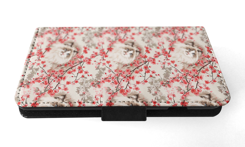 FLIP CASE FOR SAMSUNG GALAXY|CUTE RAGAMUFFIN OR LIEBLING KITTEN CAT PATTERN #A2 - Picture 25 of 36