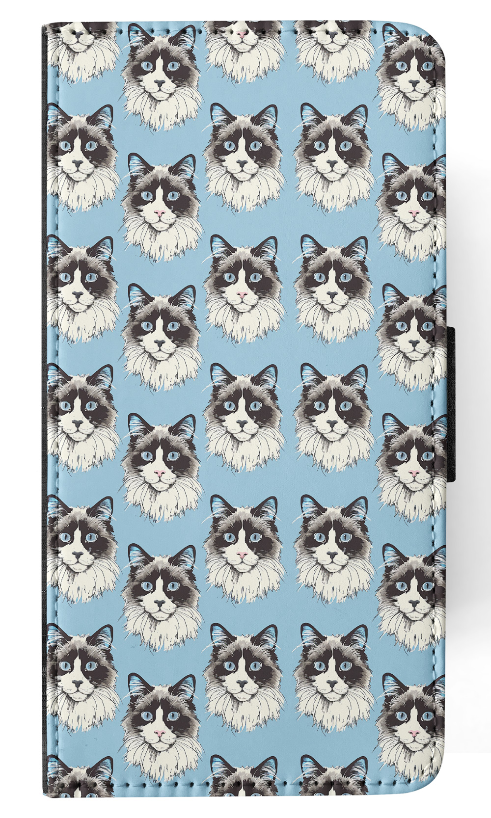 FLIP CASE FOR SAMSUNG GALAXY|CUTE RAGAMUFFIN OR LIEBLING KITTEN CAT PATTERN #A2 - Picture 31 of 36