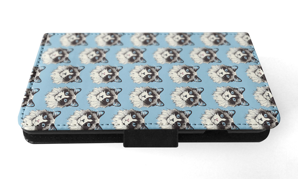 FLIP CASE FOR SAMSUNG GALAXY|CUTE RAGAMUFFIN OR LIEBLING KITTEN CAT PATTERN #A2 - Picture 32 of 36