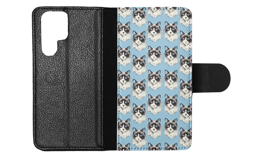 FLIP CASE FOR SAMSUNG GALAXY|CUTE RAGAMUFFIN OR LIEBLING KITTEN CAT PATTERN #A2 - Picture 33 of 36