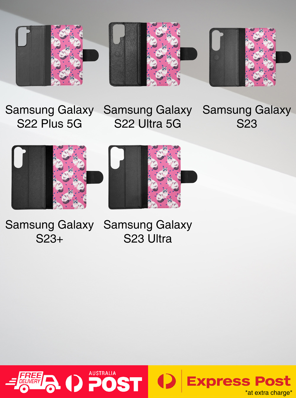 FLIP CASE FOR SAMSUNG GALAXY|CUTE RAGAMUFFIN OR LIEBLING KITTEN CAT PATTERN #A2 - Picture 8 of 36