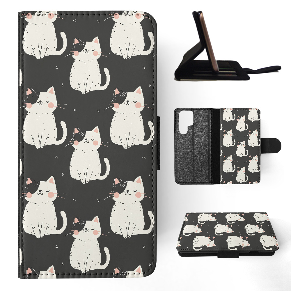 FLIP CASE FOR SAMSUNG GALAXY|CUTE RAGDOLL KITTEN CAT FELINE PATTERN #A2 - Picture 9 of 36
