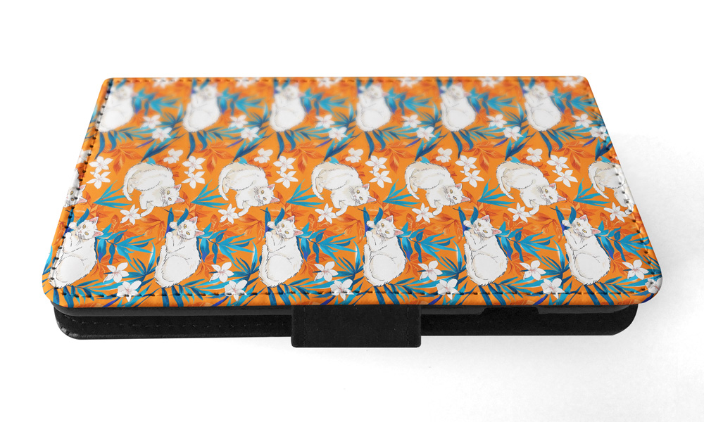 FUNDA ABATIBLE PARA SAMSUNG GALAXY|LINDO PATRÓN GATO GATITO TURCO VANKEDISI #A2 - Imagen 11 de 36