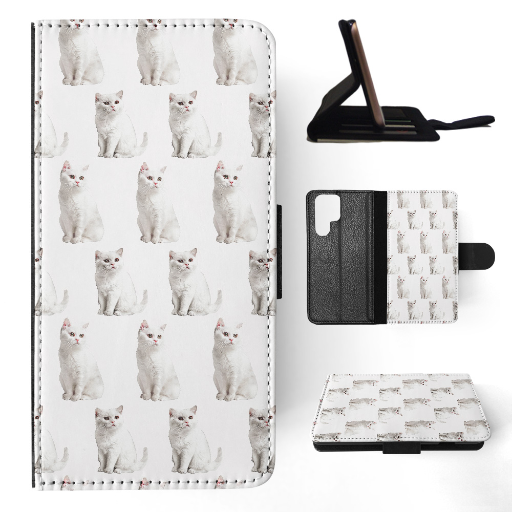 FUNDA ABATIBLE PARA SAMSUNG GALAXY|LINDO PATRÓN GATO GATITO TURCO VANKEDISI #A2 - Imagen 23 de 36