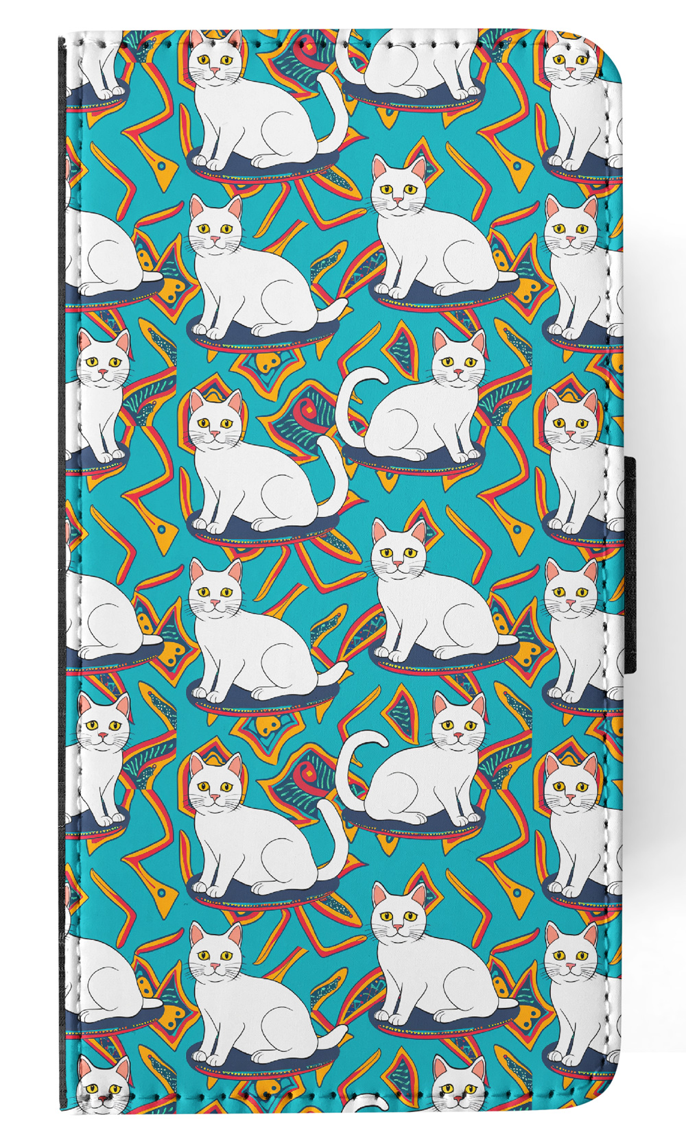 FUNDA ABATIBLE PARA SAMSUNG GALAXY|LINDO PATRÓN GATO GATITO TURCO VANKEDISI #A2 - Imagen 31 de 36