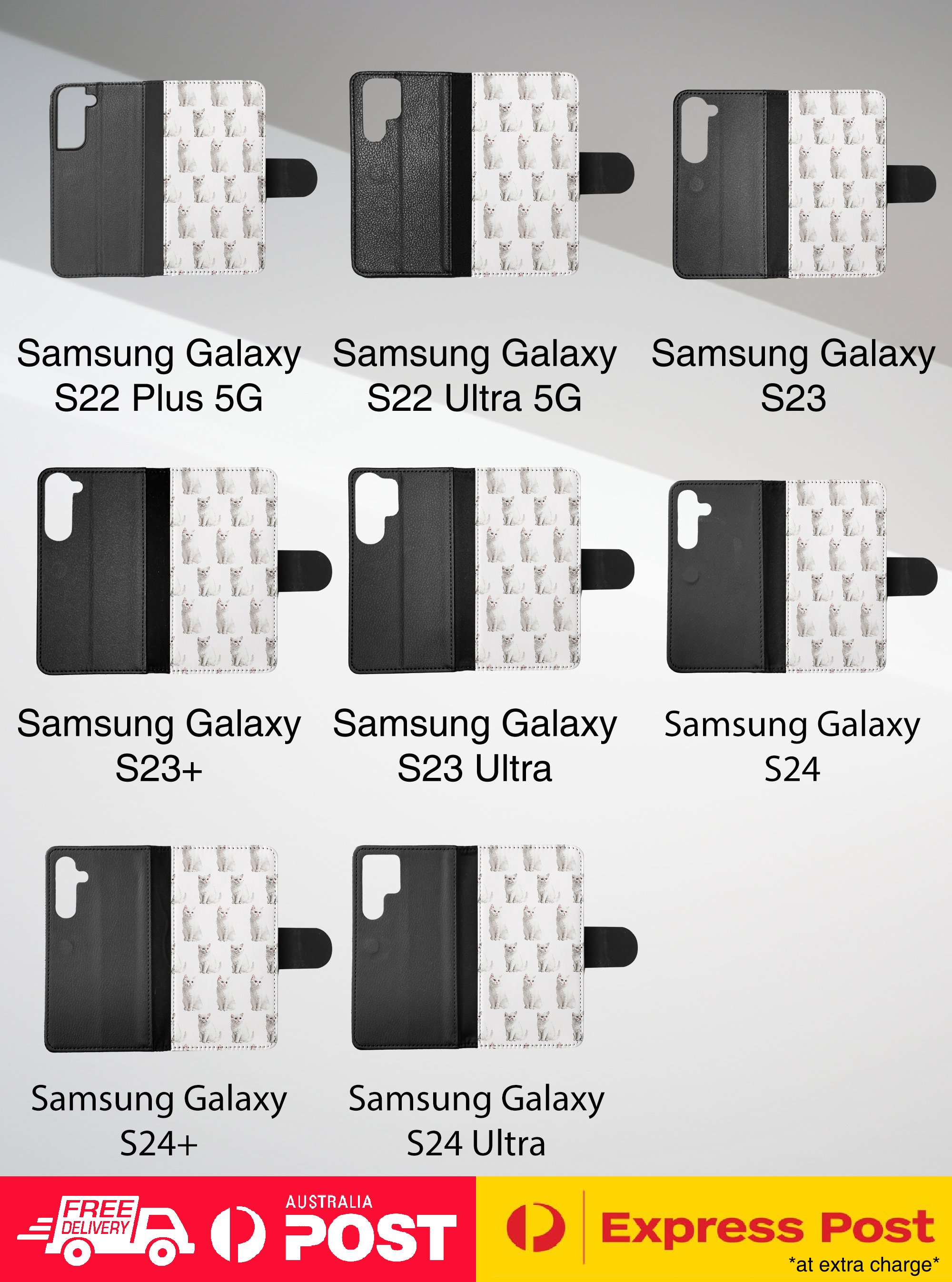 FUNDA ABATIBLE PARA SAMSUNG GALAXY|LINDO PATRÓN GATO GATITO TURCO VANKEDISI #A2 - Imagen 29 de 36