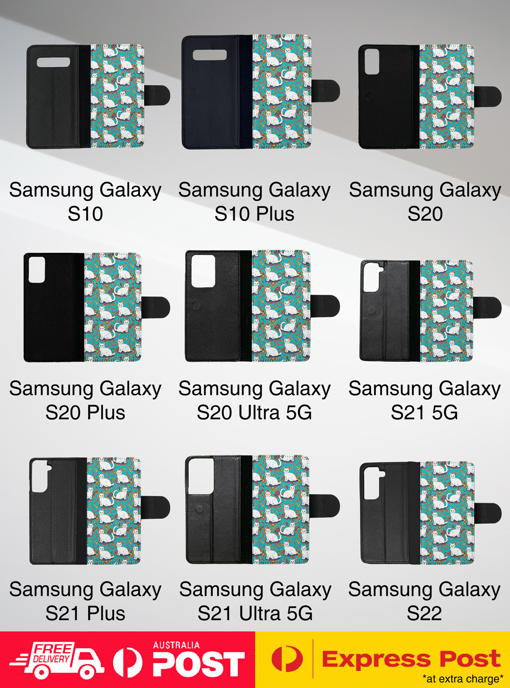 FUNDA ABATIBLE PARA SAMSUNG GALAXY|LINDO PATRÓN GATO GATITO TURCO VANKEDISI #A2 - Imagen 35 de 36