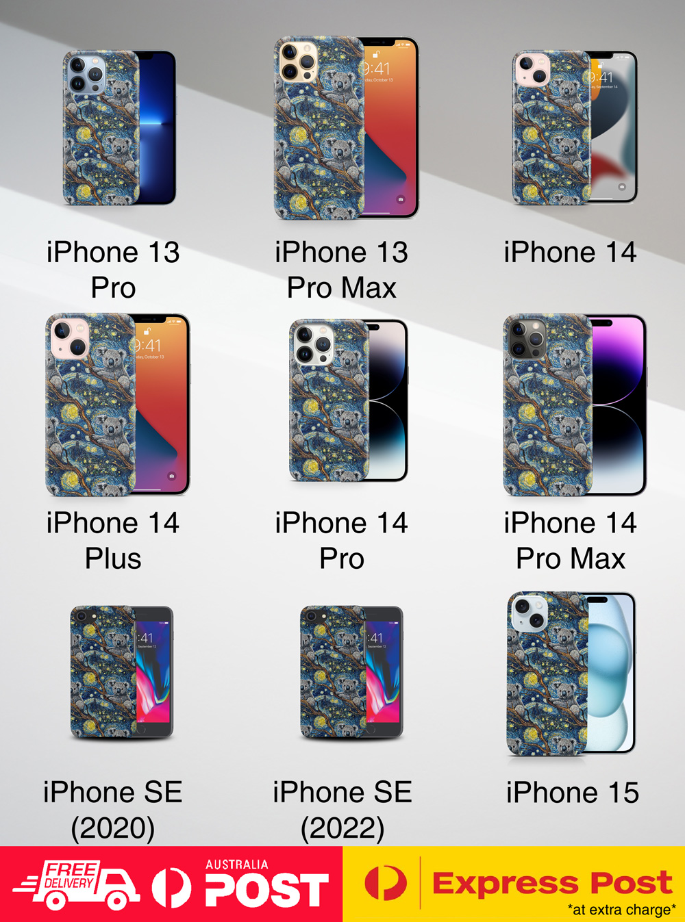 CASE COVER FOR APPLE IPHONE|KOALA TREE-DWELLING MARSUPIAL PATTERN #A2 - Picture 12 of 25