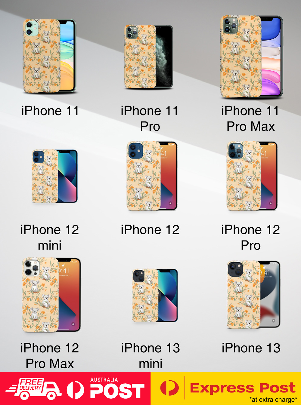 CASE COVER FOR APPLE IPHONE|KOALA TREE-DWELLING MARSUPIAL PATTERN #A2 - Picture 15 of 25