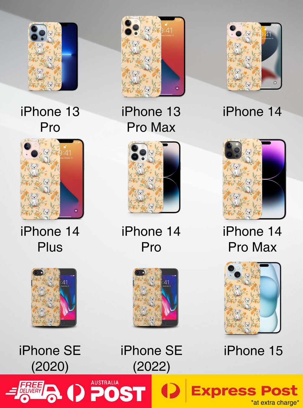 CASE COVER FOR APPLE IPHONE|KOALA TREE-DWELLING MARSUPIAL PATTERN #A2 - Picture 16 of 25