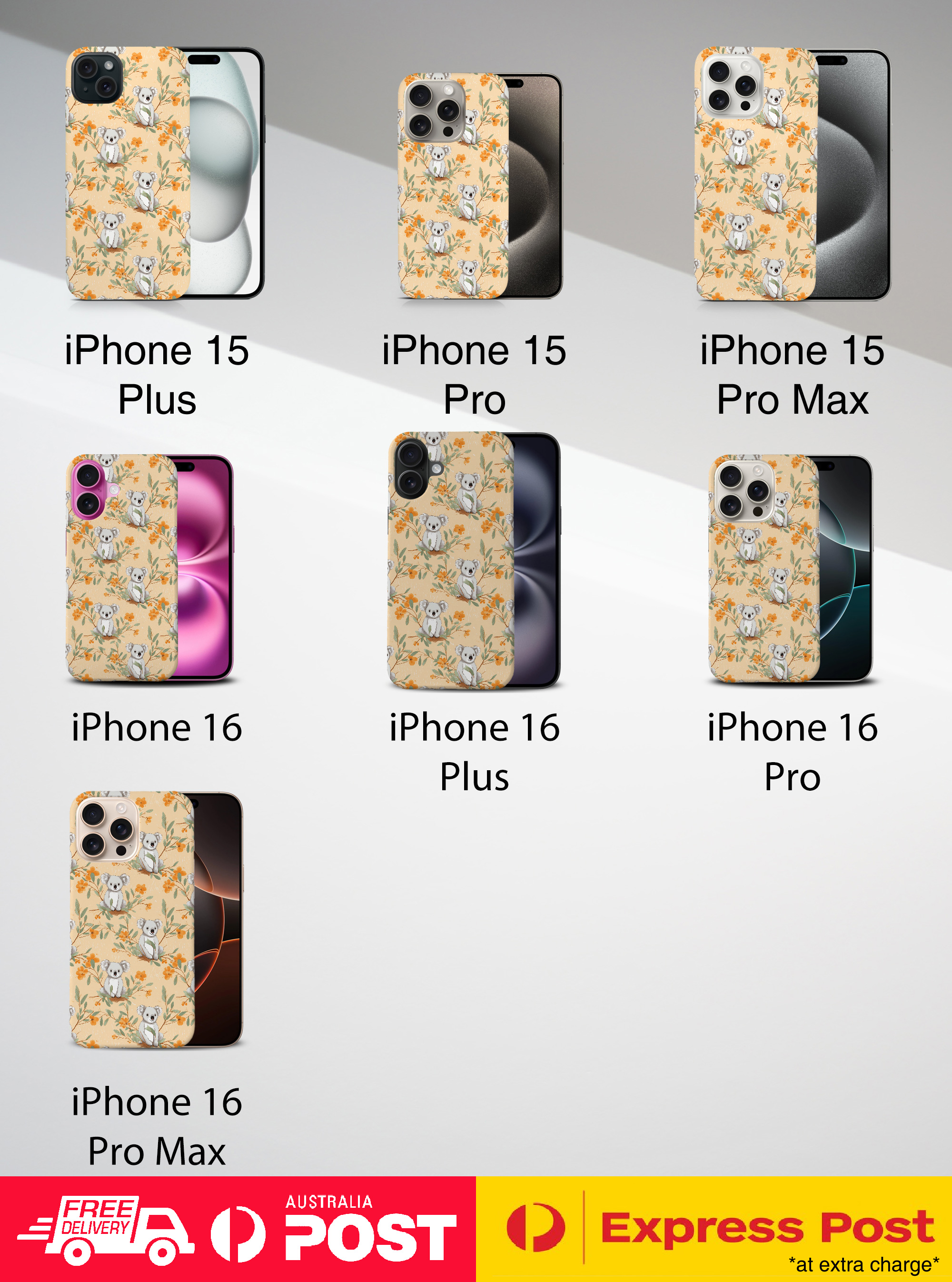 CASE COVER FOR APPLE IPHONE|KOALA TREE-DWELLING MARSUPIAL PATTERN #A2 - Picture 17 of 25