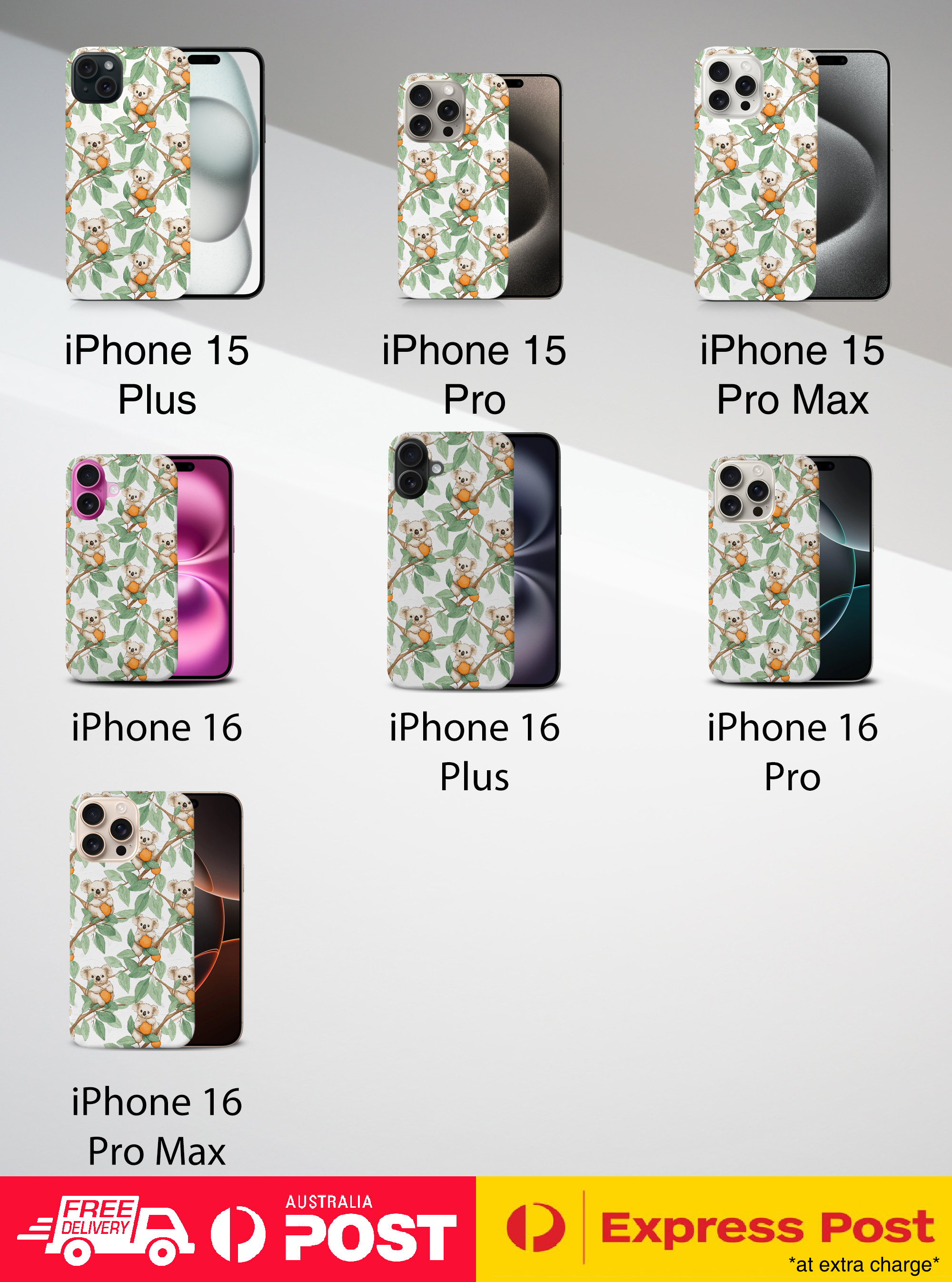 CASE COVER FOR APPLE IPHONE|KOALA TREE-DWELLING MARSUPIAL PATTERN #A2 - Picture 21 of 25