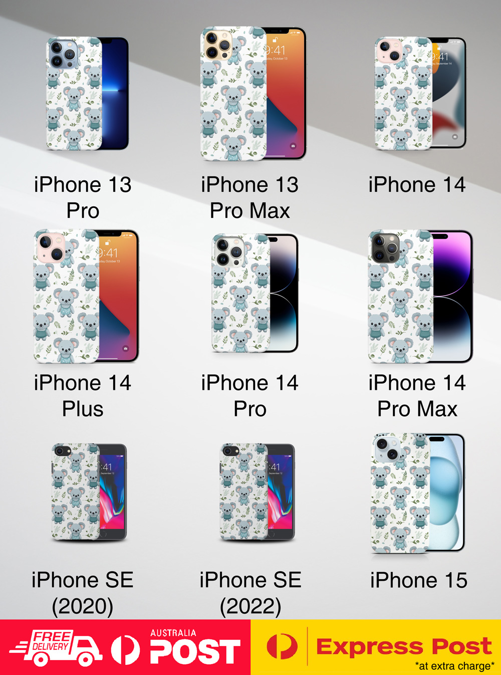 CASE COVER FOR APPLE IPHONE|KOALA TREE-DWELLING MARSUPIAL PATTERN #A2 - Picture 24 of 25