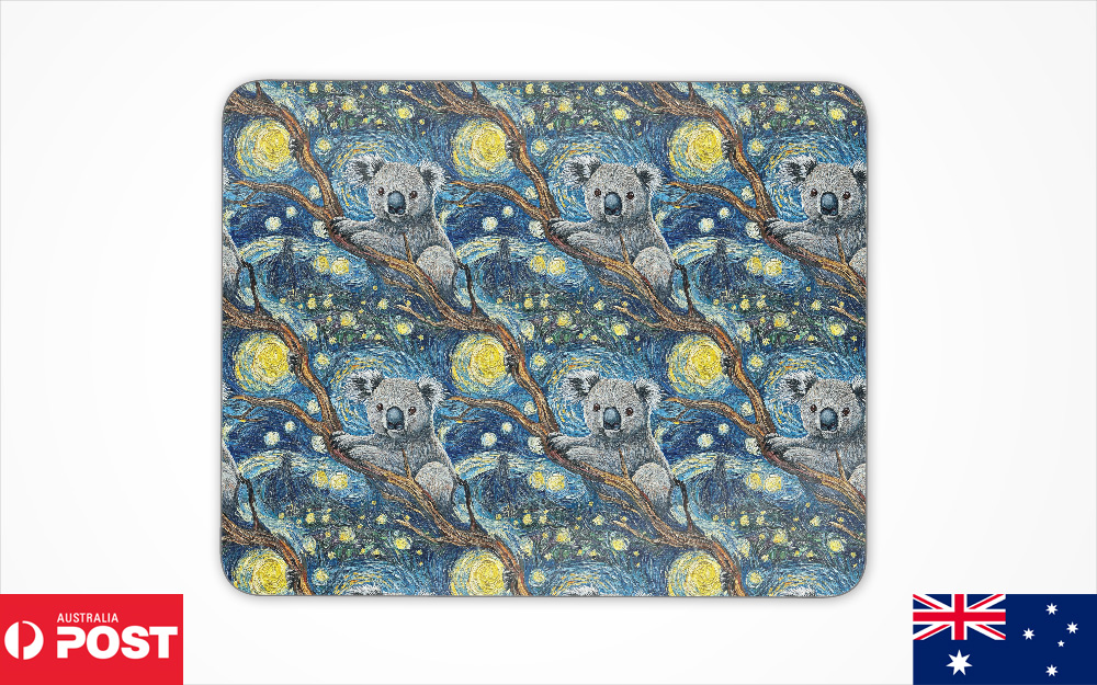 ALFOMBRA DE ESCRITORIO ANTIDESLIZANTE PARA RATÓN|PATRÓN MARSUPIAL PARA VIVIENDA EN ÁRBOL KOALA #A2 - Imagen 5 de 16