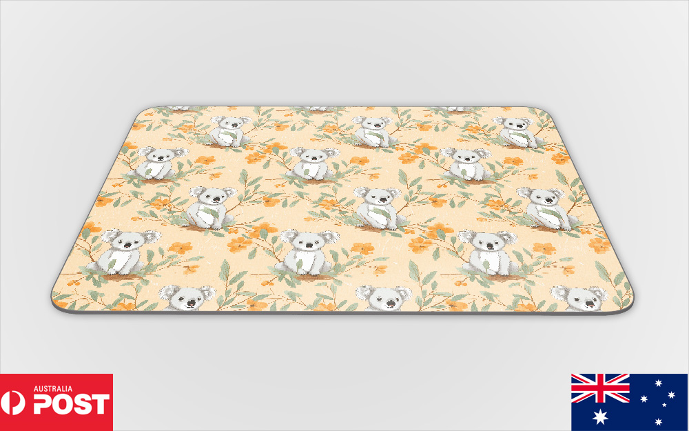 ALFOMBRA DE ESCRITORIO ANTIDESLIZANTE PARA RATÓN|PATRÓN MARSUPIAL PARA VIVIENDA EN ÁRBOL KOALA #A2 - Imagen 9 de 16