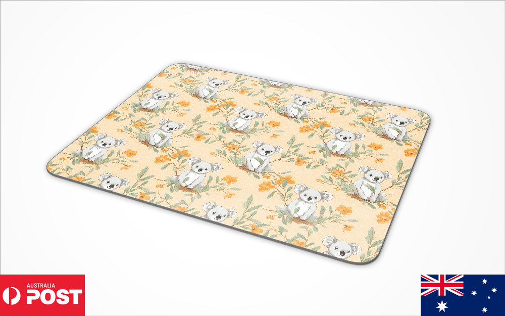 ALFOMBRA DE ESCRITORIO ANTIDESLIZANTE PARA RATÓN|PATRÓN MARSUPIAL PARA VIVIENDA EN ÁRBOL KOALA #A2 - Imagen 10 de 16