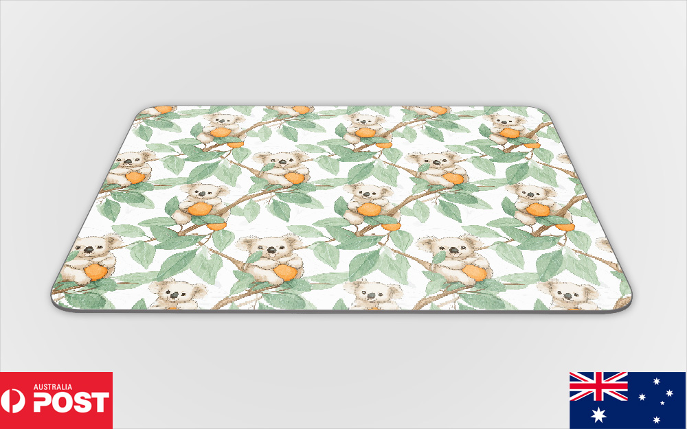 ALFOMBRA DE ESCRITORIO ANTIDESLIZANTE PARA RATÓN|PATRÓN MARSUPIAL PARA VIVIENDA EN ÁRBOL KOALA #A2 - Imagen 12 de 16