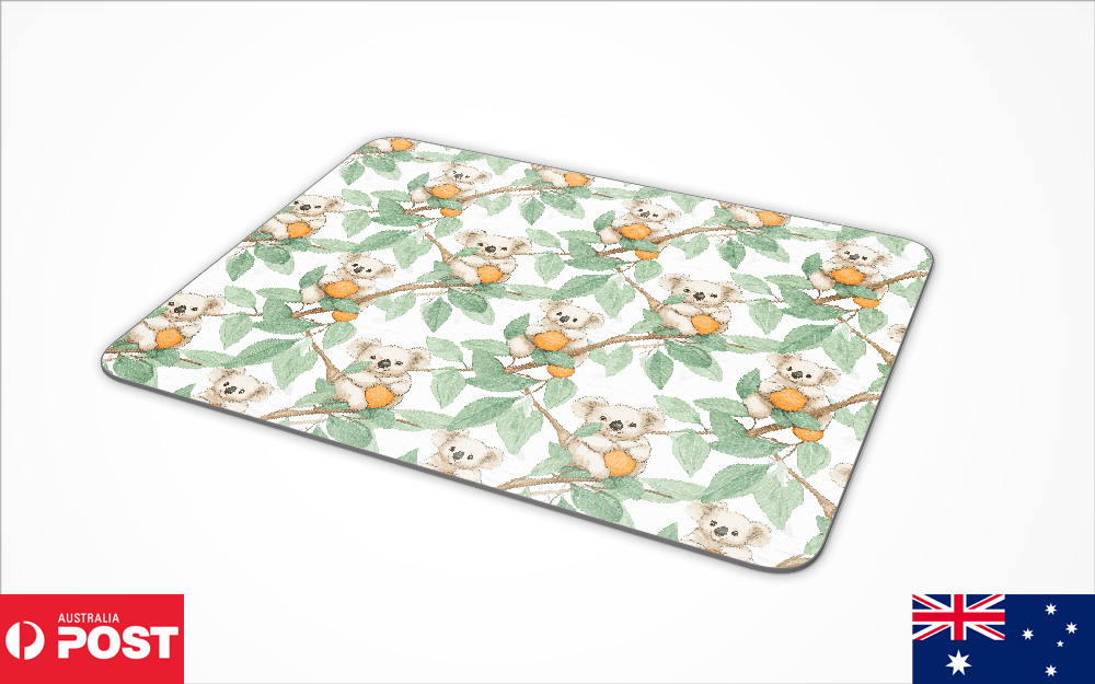 ALFOMBRA DE ESCRITORIO ANTIDESLIZANTE PARA RATÓN|PATRÓN MARSUPIAL PARA VIVIENDA EN ÁRBOL KOALA #A2 - Imagen 13 de 16