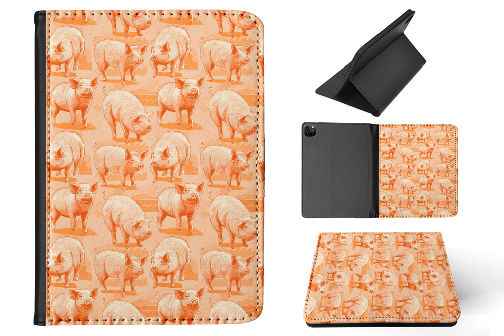 FUNDA FUNDA PARA APPLE IPAD|CERDO LECHÓN MAMÍFERO DOMÉSTICO PATRÓN PORCINO #A2 - Imagen 9 de 36
