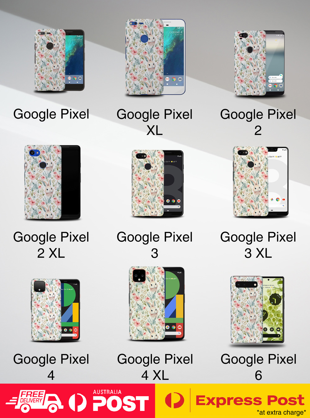 CASE COVER FOR GOOGLE PIXEL|RABBIT KITS MAMMAL LAGOMORPH PATTERN #A2 - Picture 9 of 16
