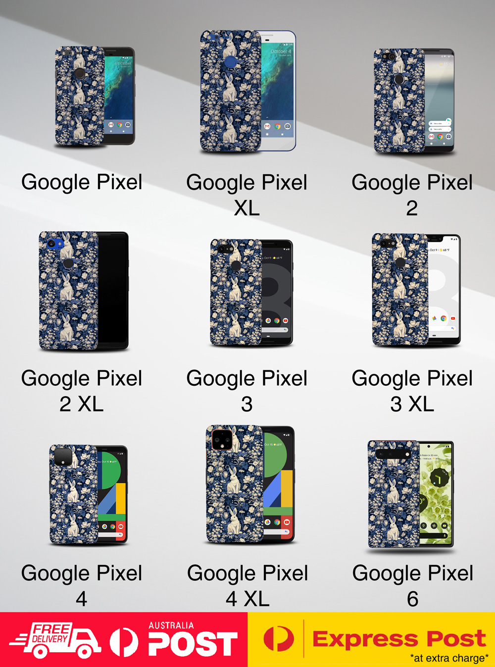 CASE COVER FOR GOOGLE PIXEL|RABBIT KITS MAMMAL LAGOMORPH PATTERN #A2 - Picture 12 of 16