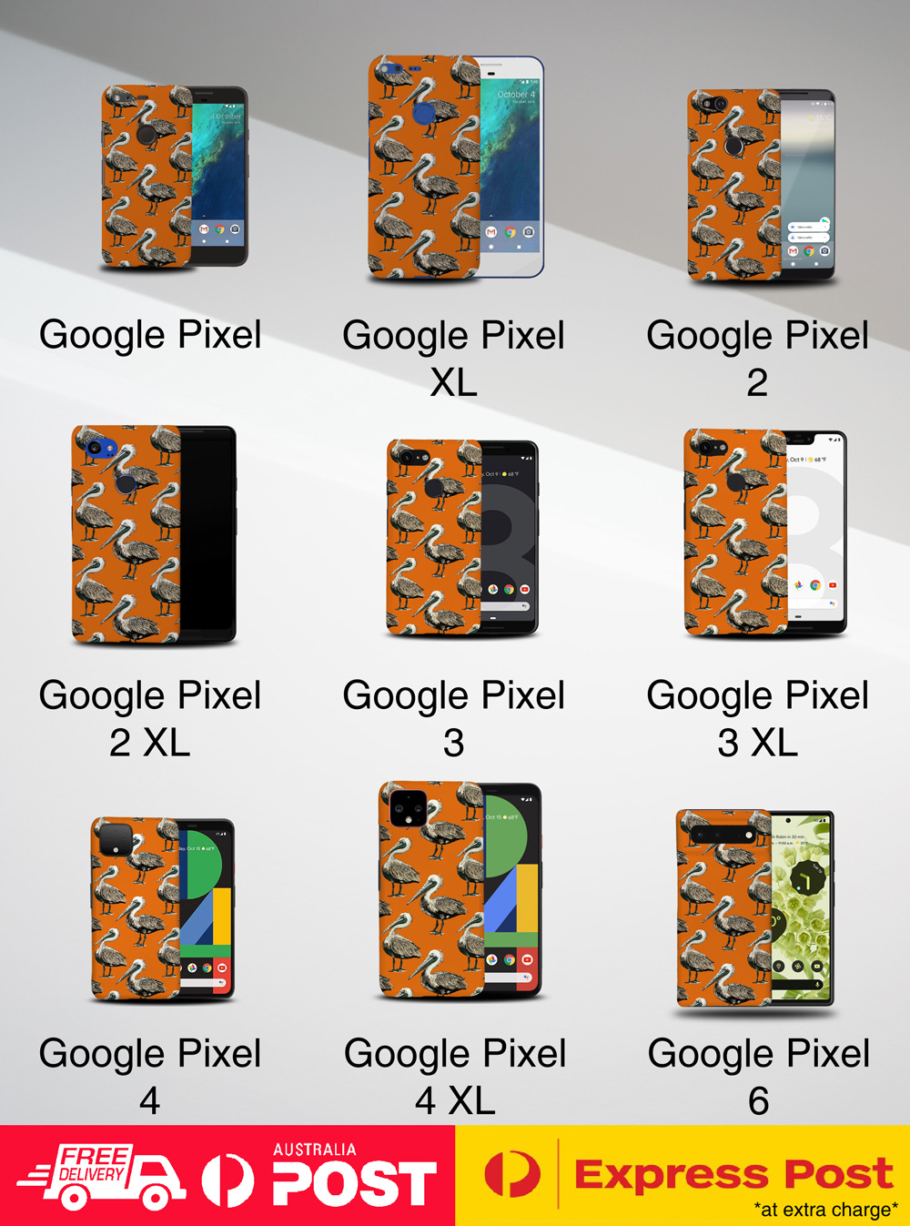 CASE COVER FOR GOOGLE PIXEL|PELICAN CHICK LARGE WATER BIRD BIRD PATTERN #A1 - Picture 15 of 16