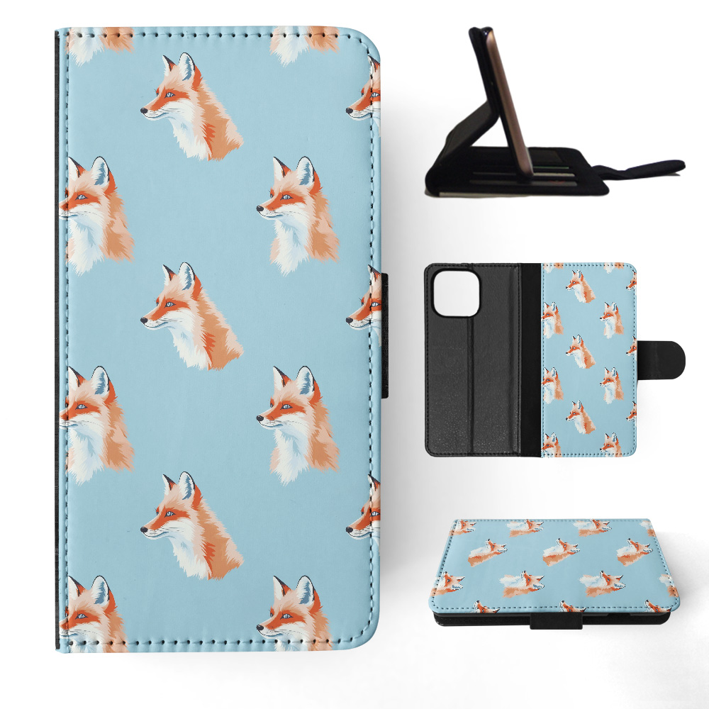 FLIP CASE FOR APPLE IPHONE|CUTE RED FOX CUB WILD MAMMAL CANINE PATTERN #A1 - Bild 18 von 41