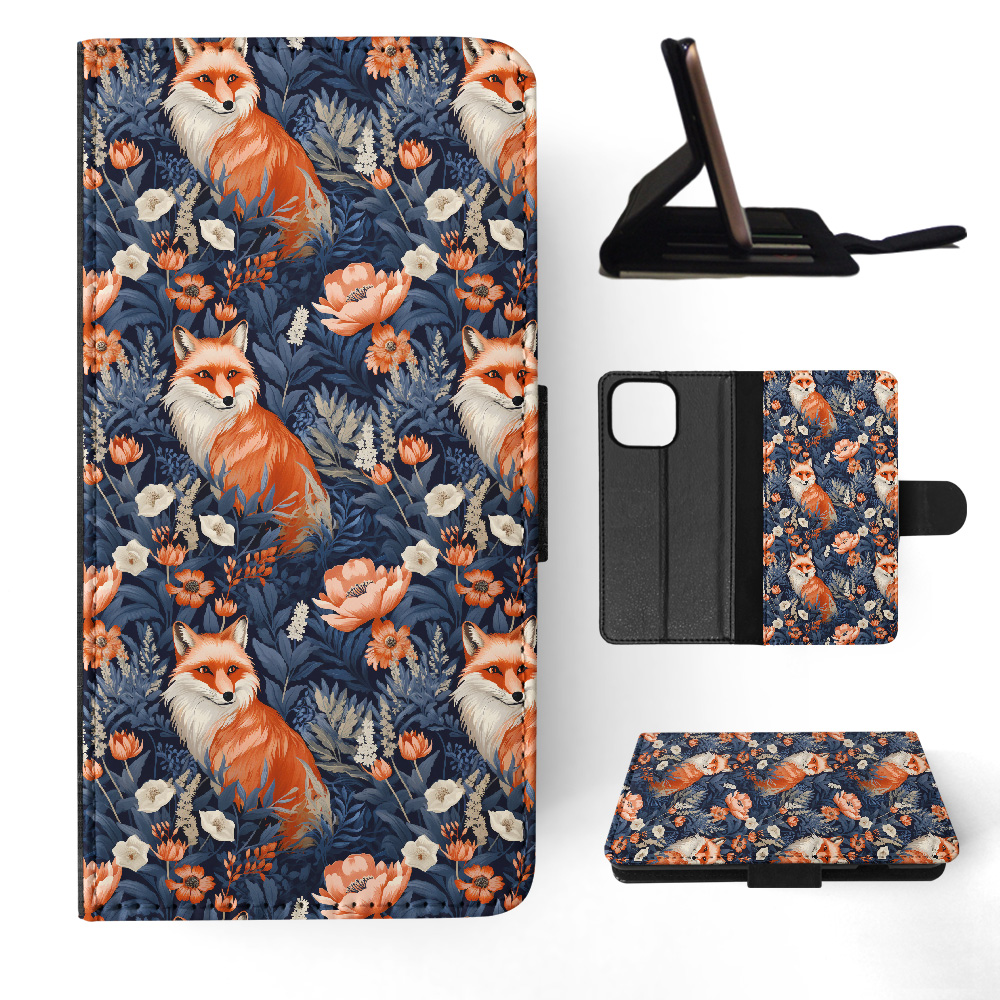 FLIP CASE FOR APPLE IPHONE|CUTE RED FOX CUB WILD MAMMAL CANINE PATTERN #A1 - Bild 26 von 41