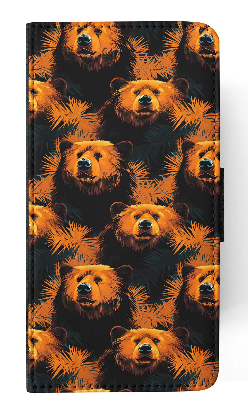 FUNDA ABATIBLE PARA APPLE IPHONE|CACHORRO DE OSO MARRÓN PATRÓN DE URSINA DE MAMÍFERO GRANDE #A1 - Imagen 11 de 41