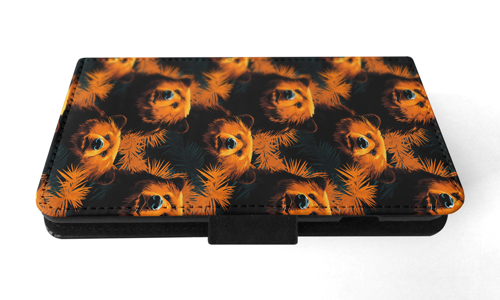 FUNDA ABATIBLE PARA APPLE IPHONE|CACHORRO DE OSO MARRÓN PATRÓN DE URSINA DE MAMÍFERO GRANDE #A1 - Imagen 12 de 41