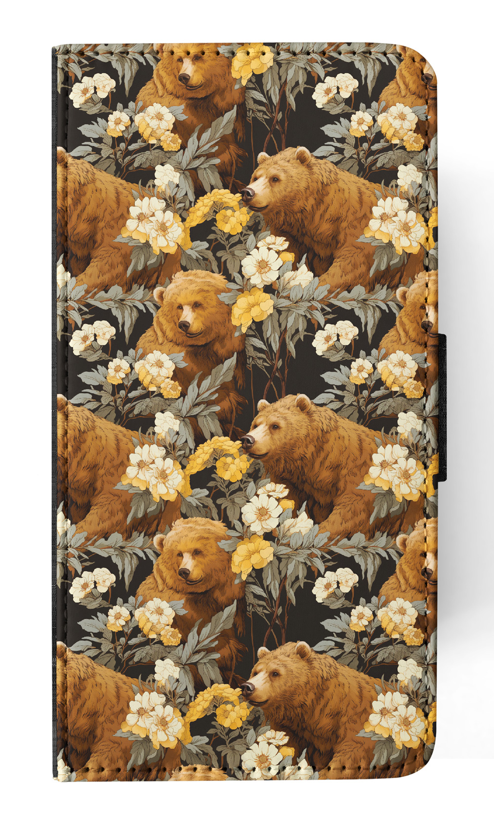 FUNDA ABATIBLE PARA APPLE IPHONE|CACHORRO DE OSO MARRÓN PATRÓN DE URSINA DE MAMÍFERO GRANDE #A1 - Imagen 19 de 41