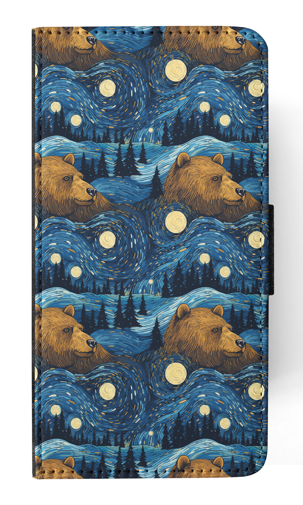 FUNDA ABATIBLE PARA APPLE IPHONE|CACHORRO DE OSO MARRÓN PATRÓN DE URSINA DE MAMÍFERO GRANDE #A1 - Imagen 35 de 41