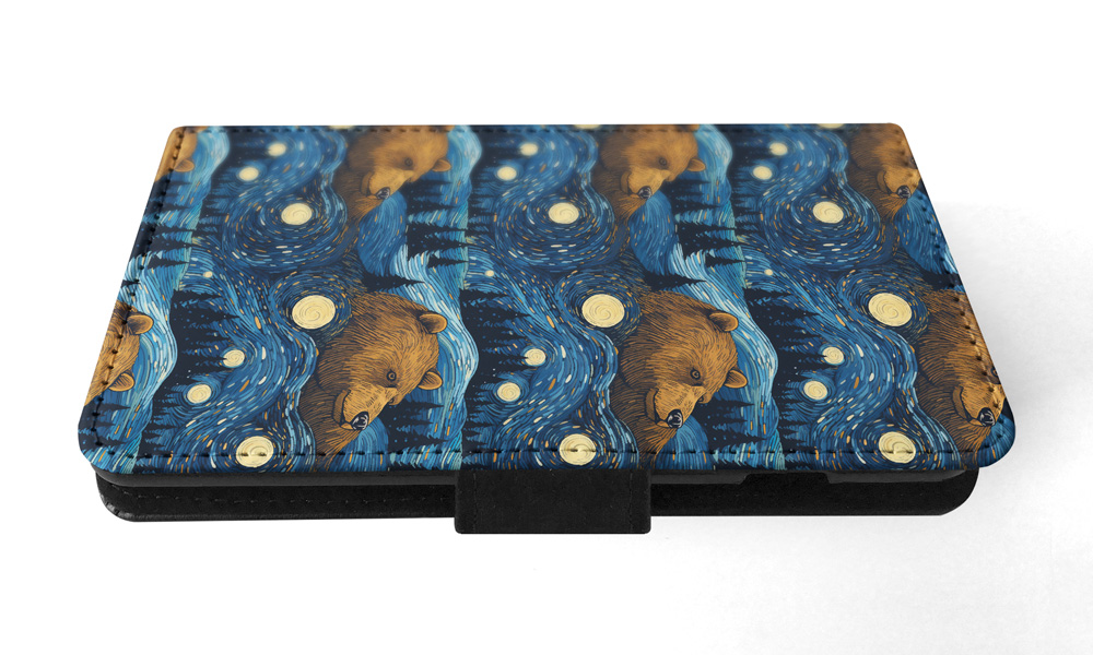 FUNDA ABATIBLE PARA APPLE IPHONE|CACHORRO DE OSO MARRÓN PATRÓN DE URSINA DE MAMÍFERO GRANDE #A1 - Imagen 36 de 41