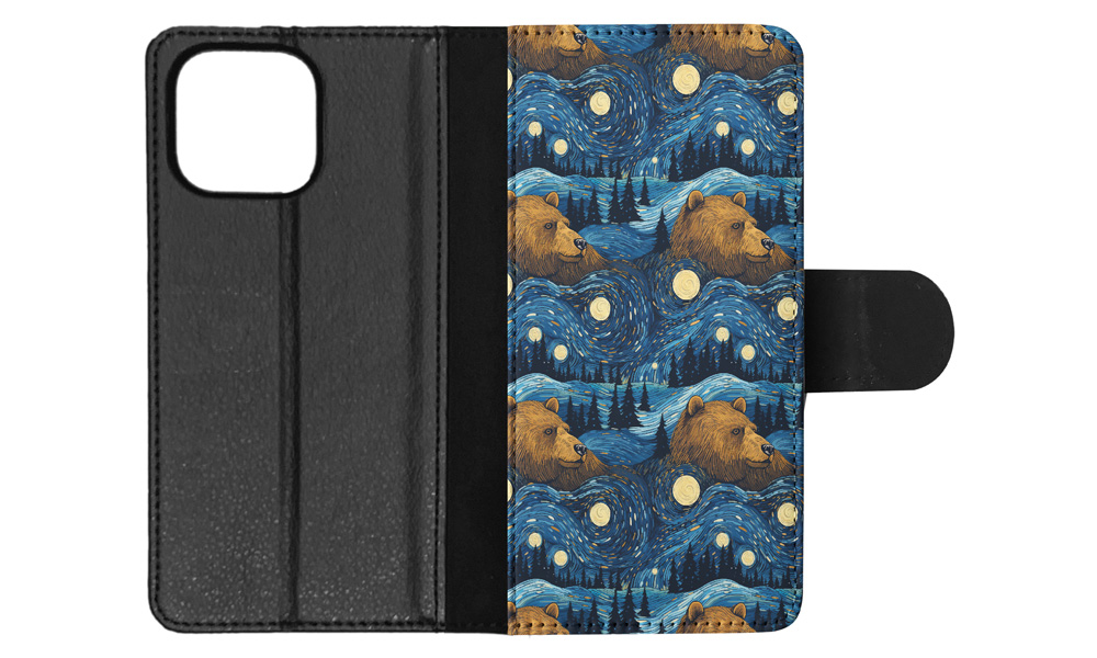 FUNDA ABATIBLE PARA APPLE IPHONE|CACHORRO DE OSO MARRÓN PATRÓN DE URSINA DE MAMÍFERO GRANDE #A1 - Imagen 37 de 41