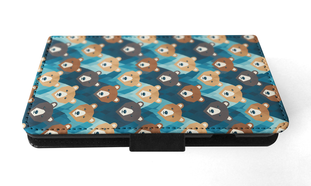FLIP CASE FOR APPLE IPHONE|BROWN BEAR CUB LARGE MAMMAL URSINE PATTERN #A2 - Bild 12 von 41