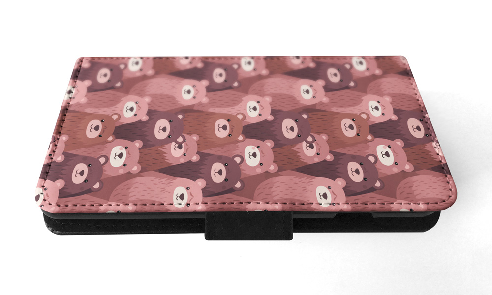 FLIP CASE FOR APPLE IPHONE|BROWN BEAR CUB LARGE MAMMAL URSINE PATTERN #A2 - Bild 20 von 41