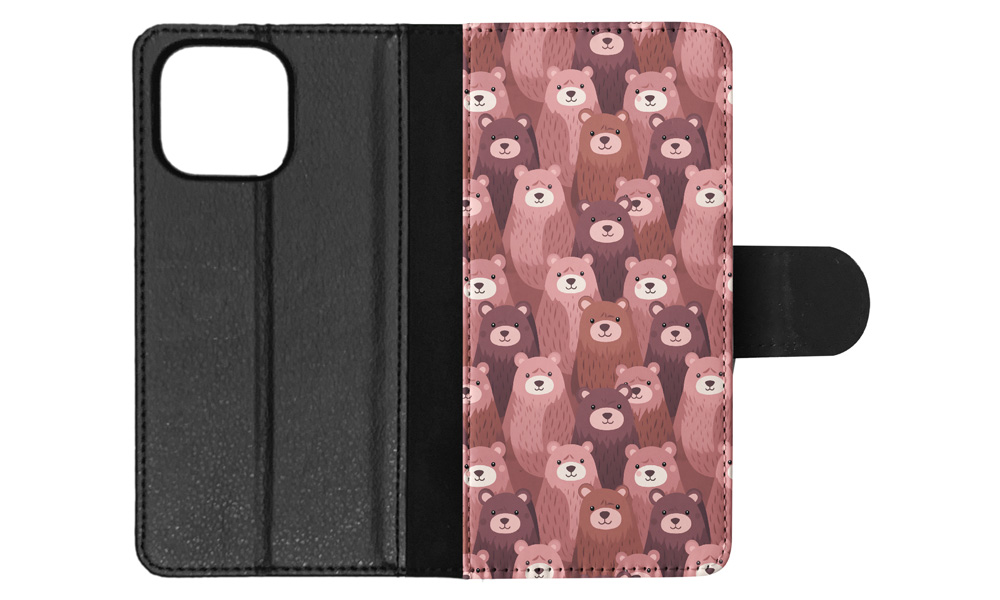 FLIP CASE FOR APPLE IPHONE|BROWN BEAR CUB LARGE MAMMAL URSINE PATTERN #A2 - Bild 21 von 41
