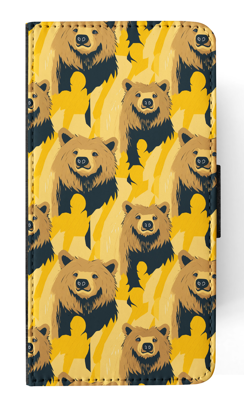 FLIP CASE FOR APPLE IPHONE|BROWN BEAR CUB LARGE MAMMAL URSINE PATTERN #A2 - Bild 27 von 41