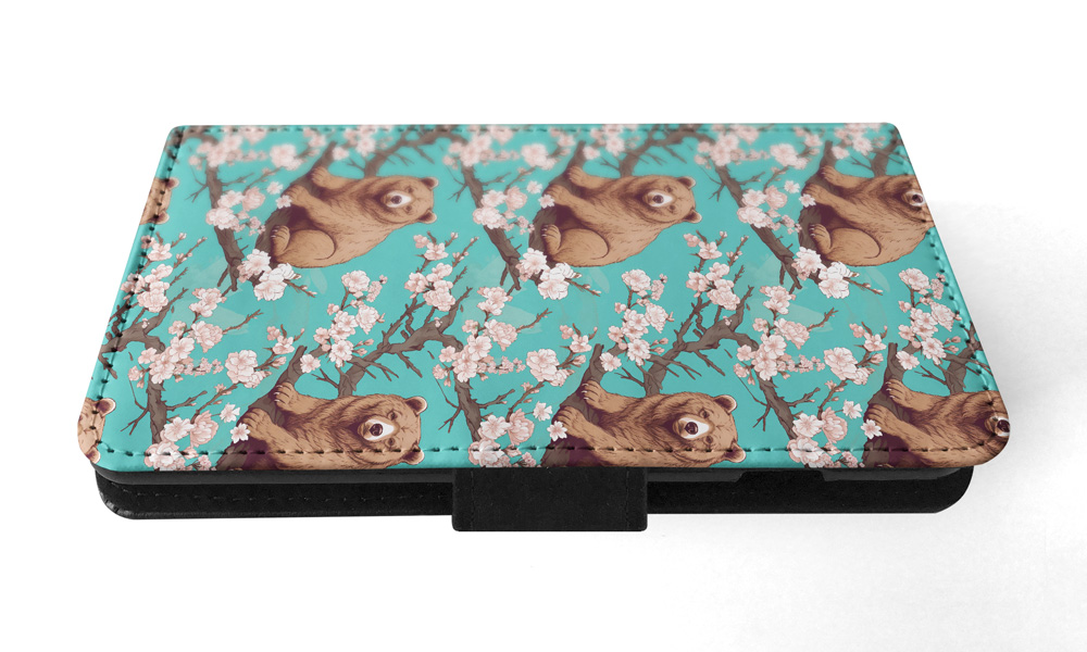 FLIP CASE FOR APPLE IPHONE|BROWN BEAR CUB LARGE MAMMAL URSINE PATTERN #A2 - Bild 36 von 41