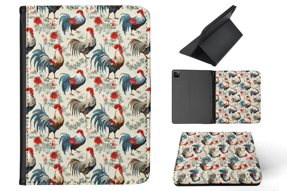 FUNDA FUNDA PARA APPLE IPAD|GALLO POLLO PÁJARO DOMÉSTICO POLLITO PATRÓN #A2 - Imagen 16 de 36
