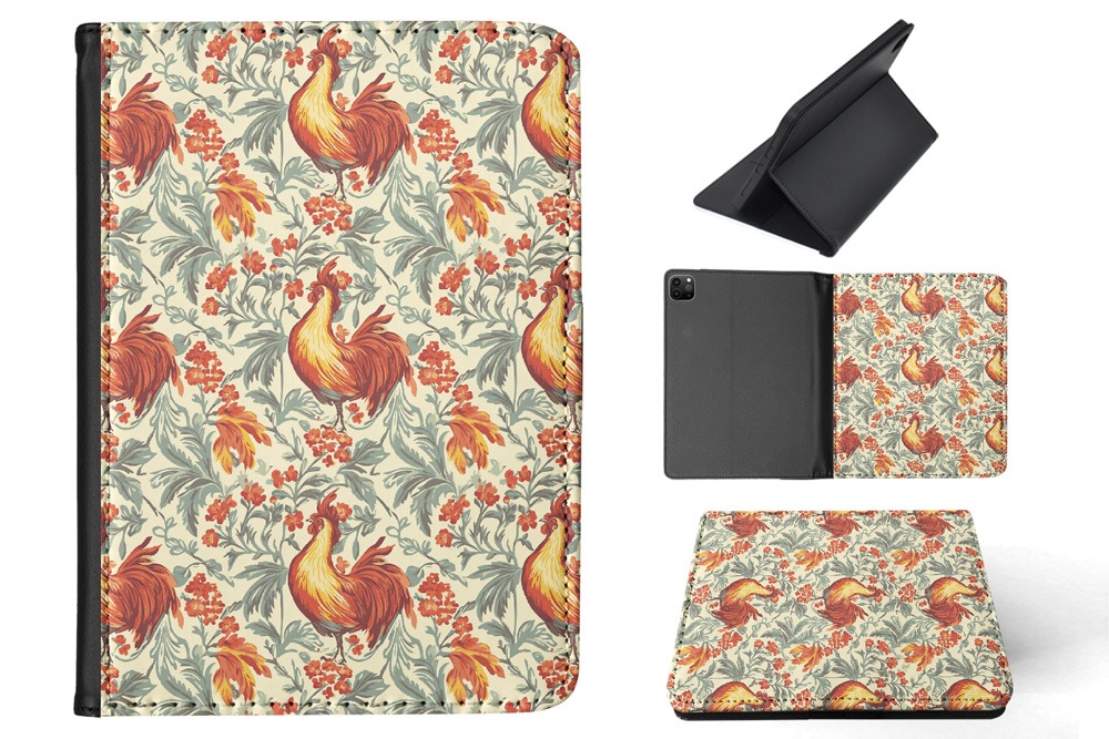 FUNDA FUNDA PARA APPLE IPAD|GALLO POLLO PÁJARO DOMÉSTICO POLLITO PATRÓN #A2 - Imagen 23 de 36