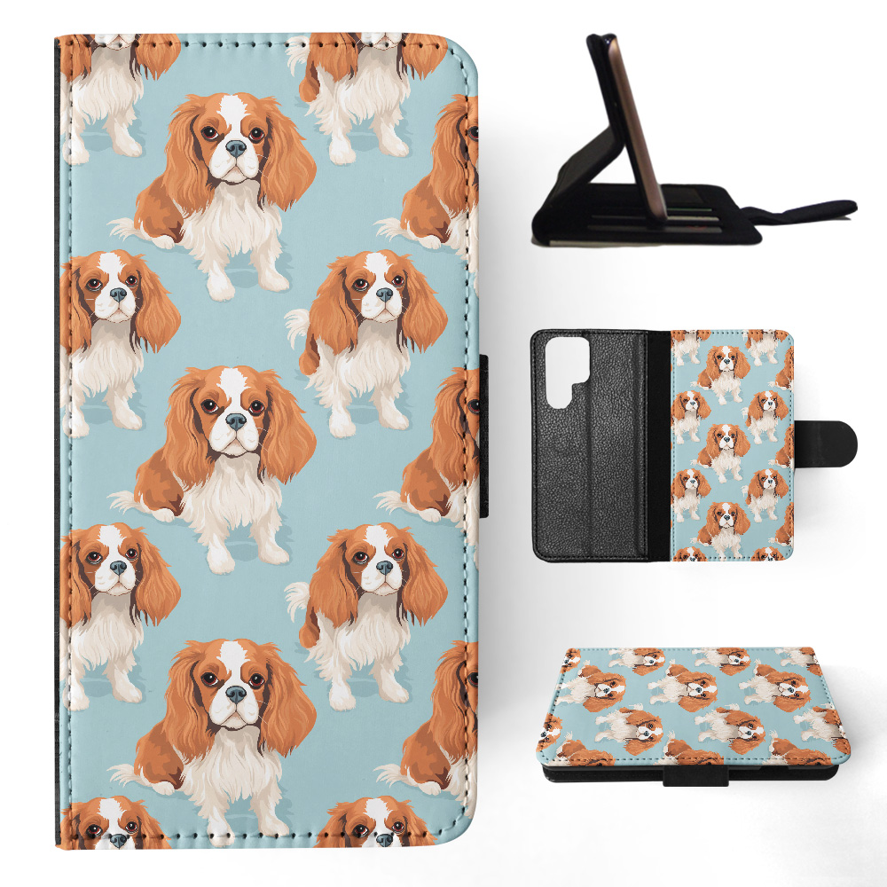 FUNDA ABATIBLE PARA SAMSUNG GALAXY|CAVALIER KING CHARLES SPANIEL PERRO PATRÓN #A2 - Imagen 9 de 36