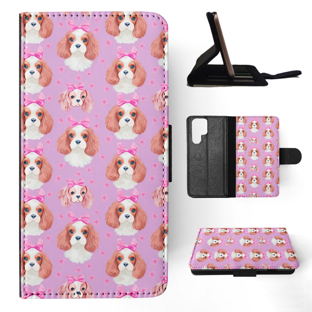 FUNDA ABATIBLE PARA SAMSUNG GALAXY|CAVALIER KING CHARLES SPANIEL PERRO PATRÓN #A2 - Imagen 16 de 36