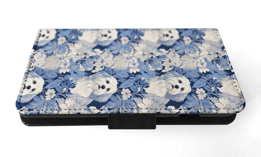 FUNDA ABATIBLE PARA SAMSUNG GALAXY|PATRÓN DE PERRO HABANERO #A1 - Imagen 11 de 36