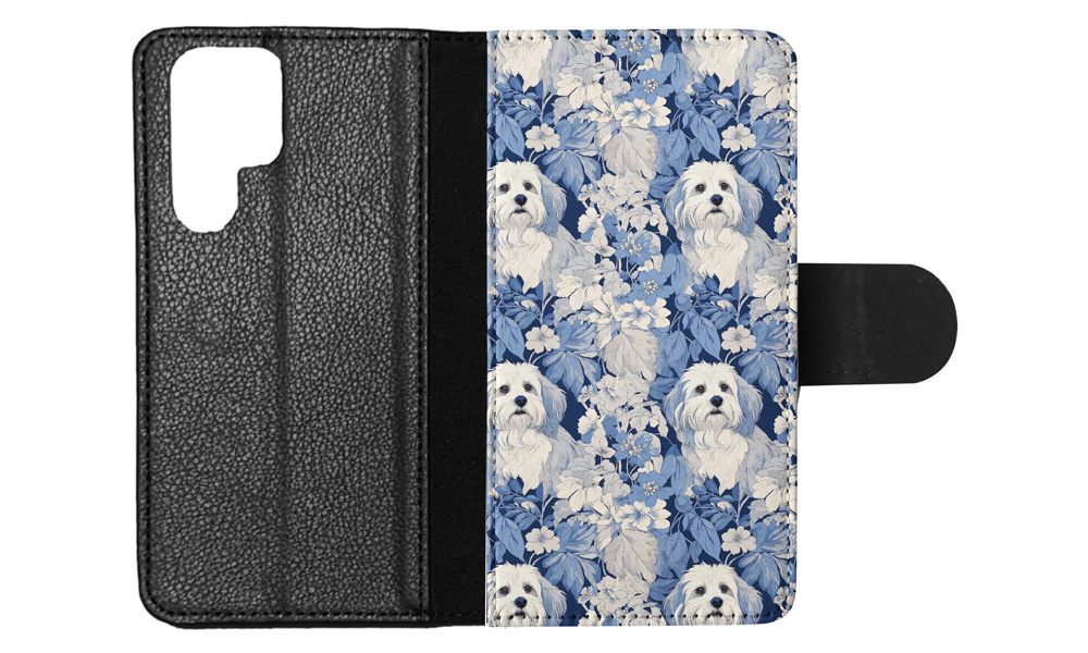FUNDA ABATIBLE PARA SAMSUNG GALAXY|PATRÓN DE PERRO HABANERO #A1 - Imagen 12 de 36