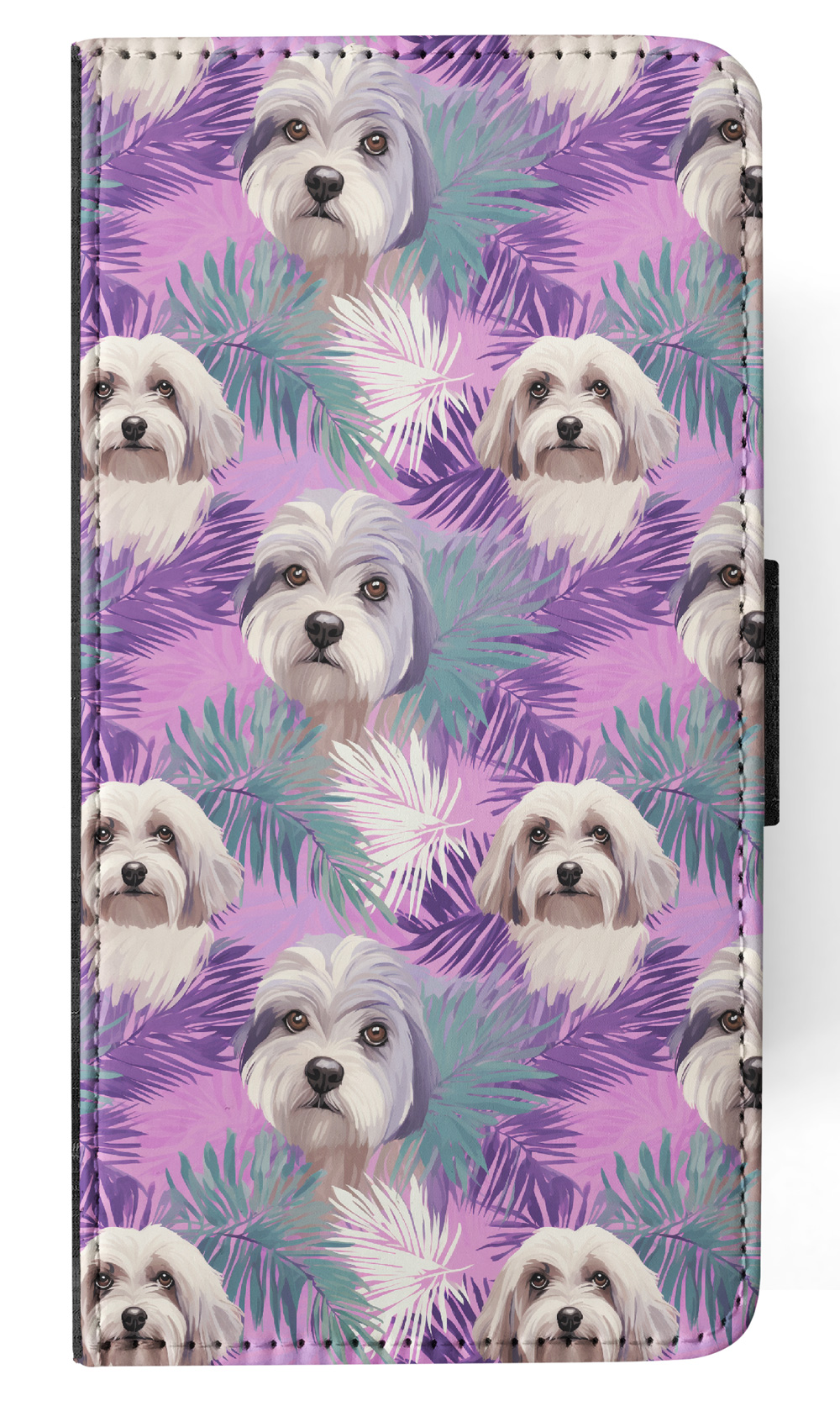FUNDA ABATIBLE PARA SAMSUNG GALAXY|PATRÓN DE PERRO HABANERO #A1 - Imagen 17 de 36