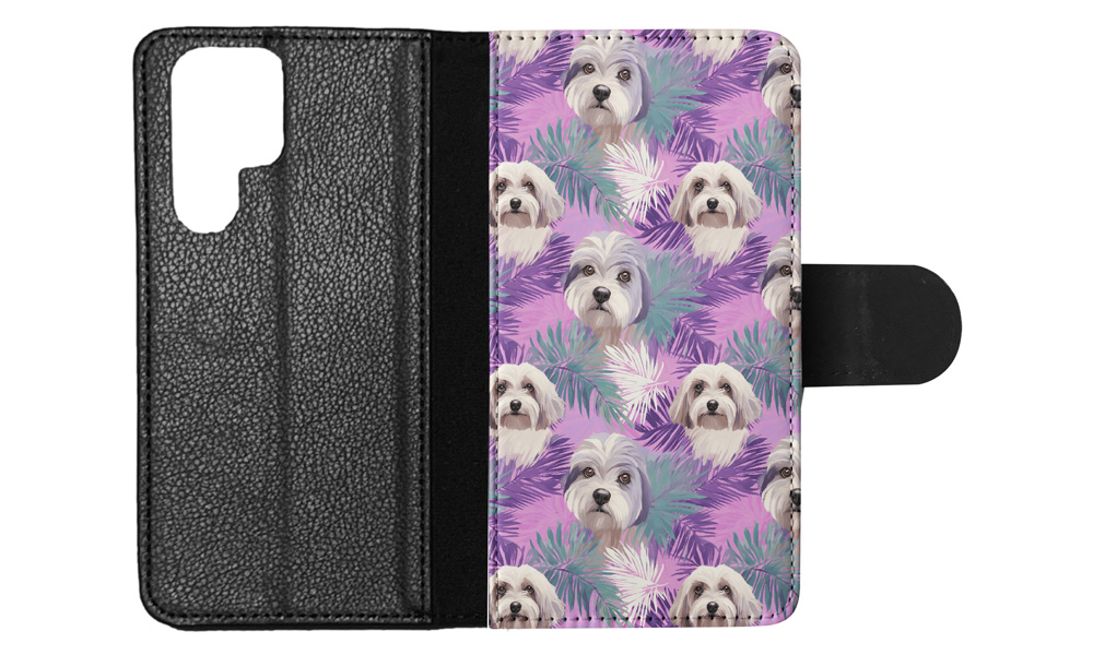 FUNDA ABATIBLE PARA SAMSUNG GALAXY|PATRÓN DE PERRO HABANERO #A1 - Imagen 19 de 36