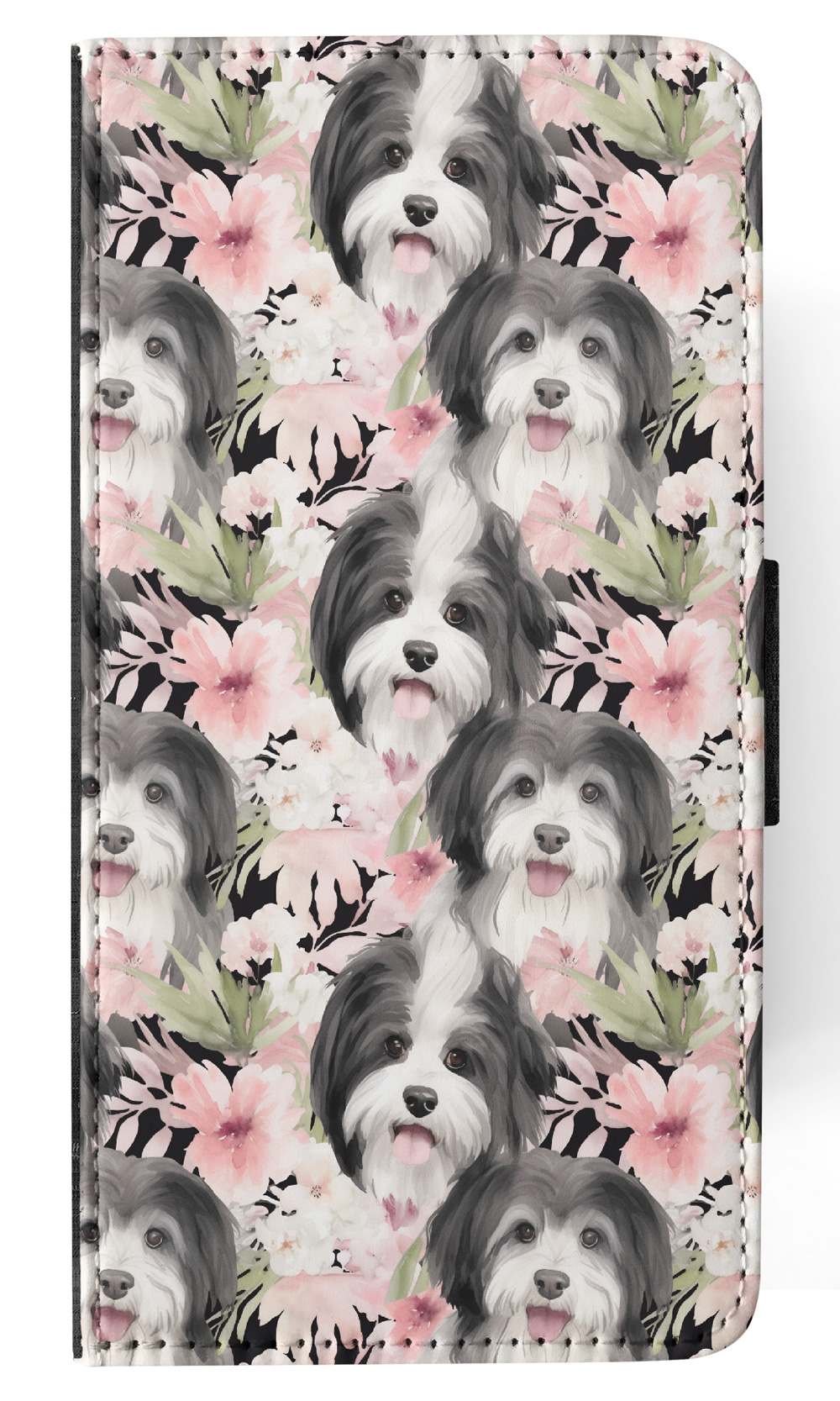 FUNDA ABATIBLE PARA SAMSUNG GALAXY|PATRÓN DE PERRO HABANERO #A1 - Imagen 24 de 36