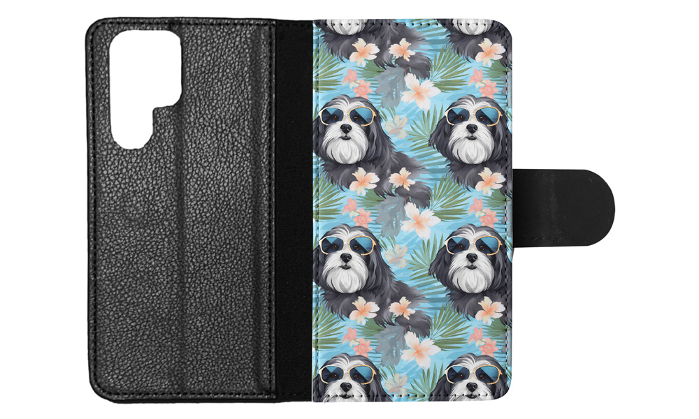 FUNDA ABATIBLE PARA SAMSUNG GALAXY|PATRÓN DE PERRO HABANERO #A1 - Imagen 33 de 36